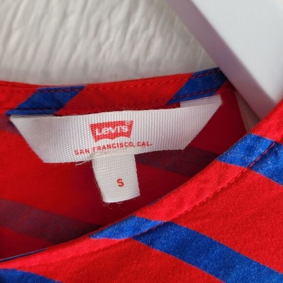 Levi's red and blue striped Shirt - Picture 3 of 4